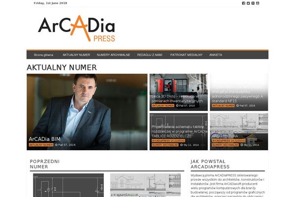 Smart Magazine theme site design template sample