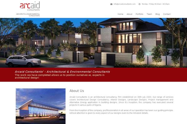 Arche theme site design template sample