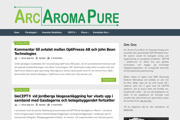 arcaromapure.se site used Ribbon-child