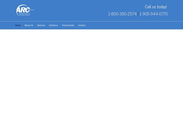 Arc theme site design template sample