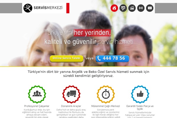 arcelikbekoservis.com site used Servismerkezi.com