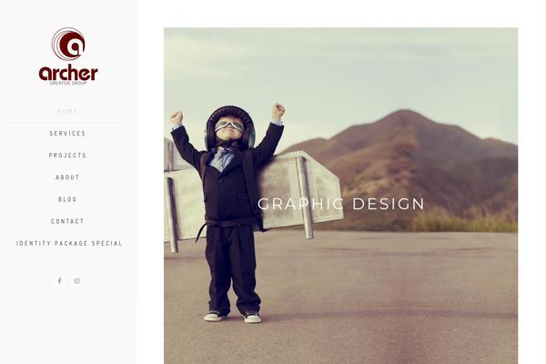 Archi theme site design template sample