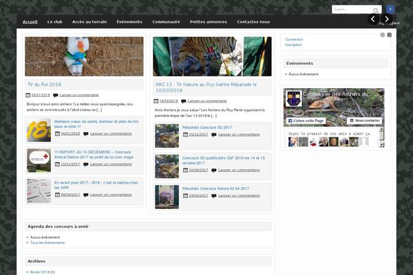Courage theme site design template sample