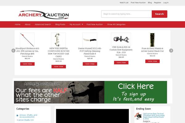 Auctiontheme theme site design template sample