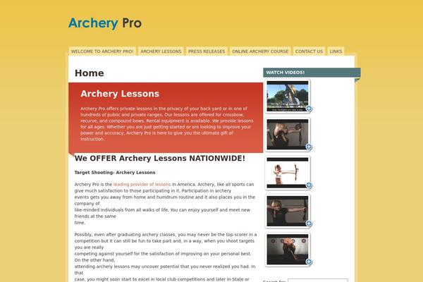 Mainstream theme site design template sample