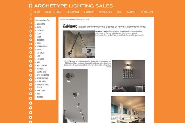 Archetype theme site design template sample