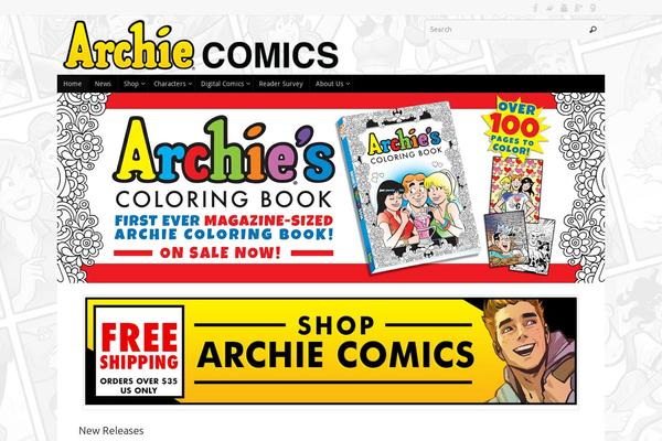 archiecomics.com site used Tempera-nocopyrt
