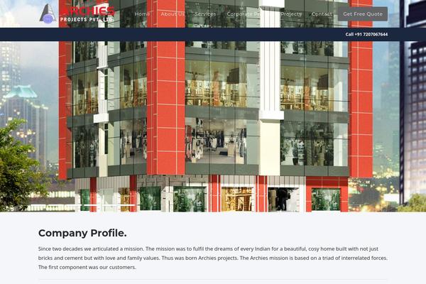 archiesprojects.com site used Structure