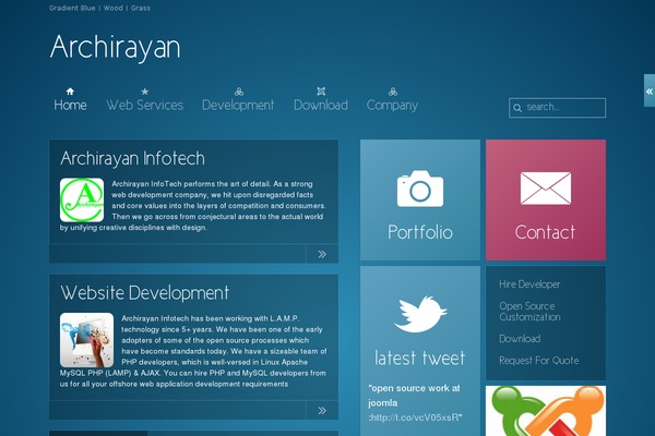 Porto theme site design template sample