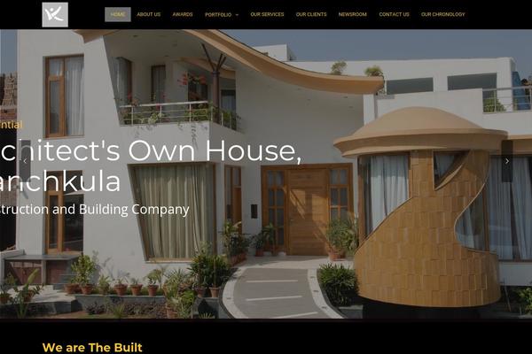 Thebuilt-child theme site design template sample