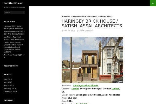 Twenty Fourteen theme site design template sample