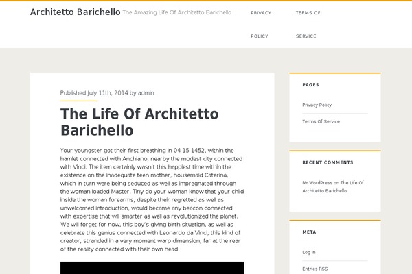 Ignite theme site design template sample