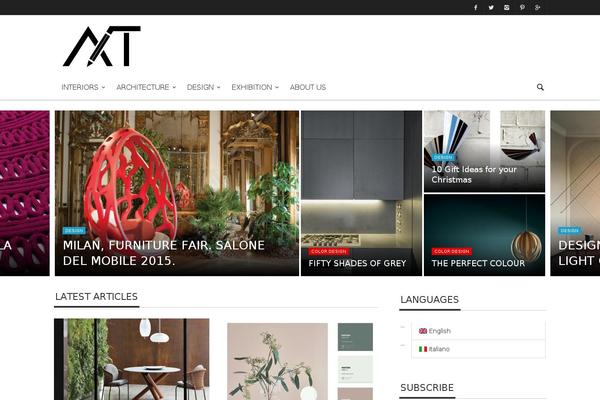 Curated theme site design template sample