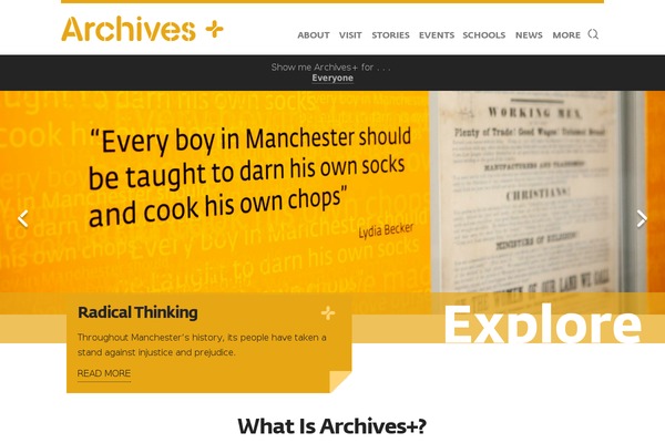 archivesplus.org site used Archivesplus