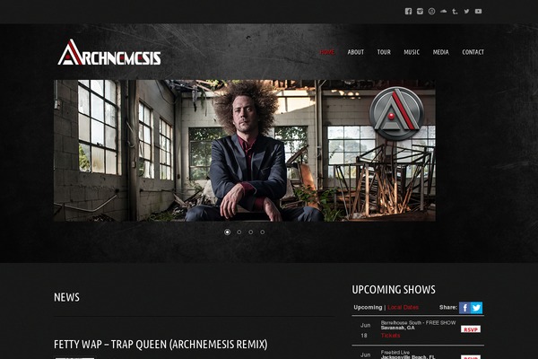 Musicpro theme site design template sample