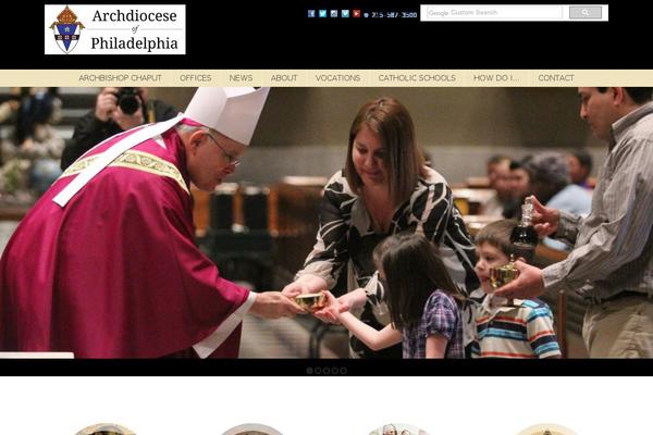 archphila.org site used Archdioceseofphiladelphia