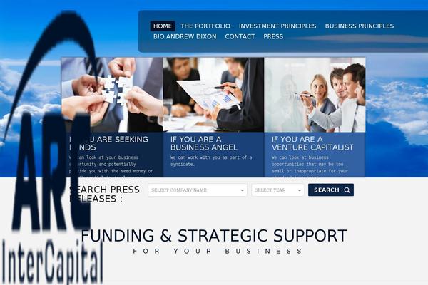 Arc theme site design template sample