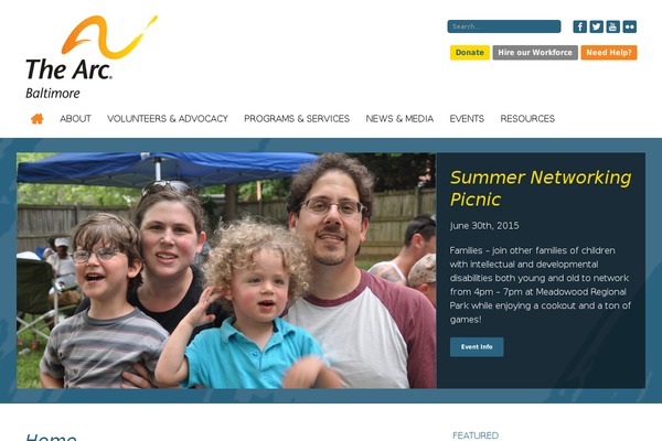 Arc theme site design template sample