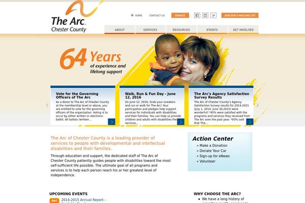 arcofchestercounty.org site used Arc