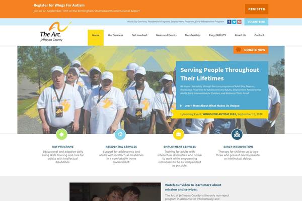 Arc theme site design template sample