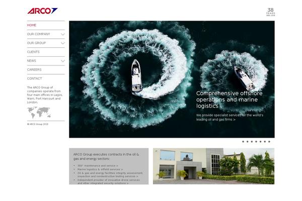 arcogroup-nigeria.com site used Arco-theme