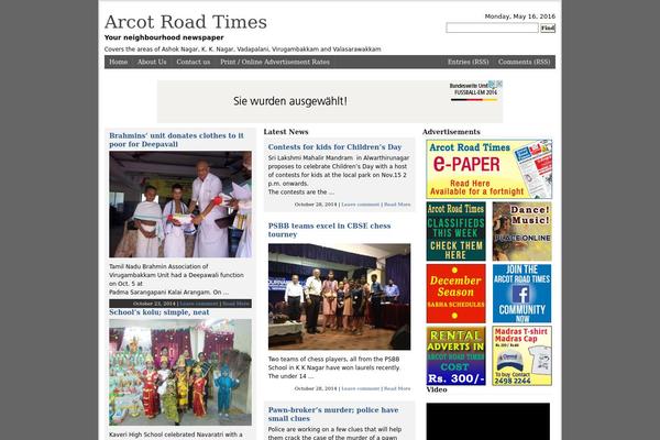 arcotroadtimes.com site used Wordpress_magazine