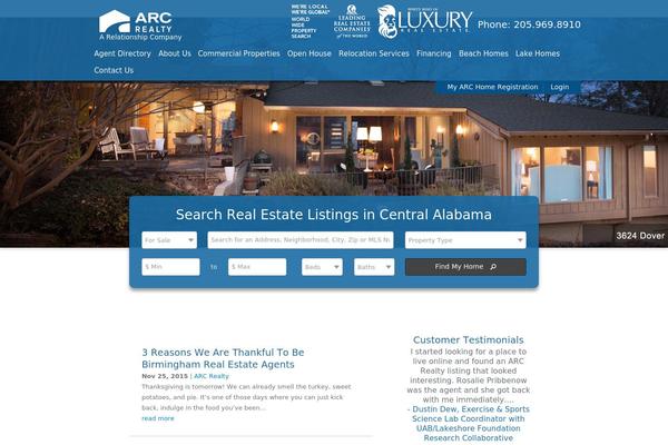 Arc theme site design template sample