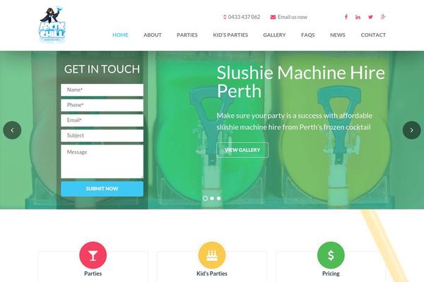 Titan theme site design template sample