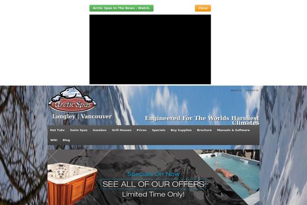 Site using Arcticspas-core-white-label-plugin plugin