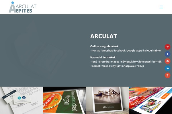 arculatepites.hu site used Divi-plus