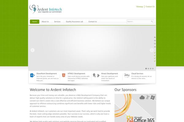 Corbiz theme site design template sample
