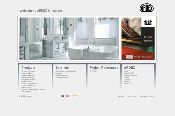 ardex.com.sg site used Ardex