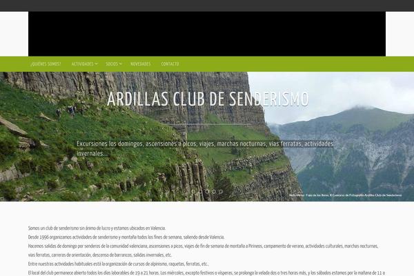 Nirvana theme site design template sample