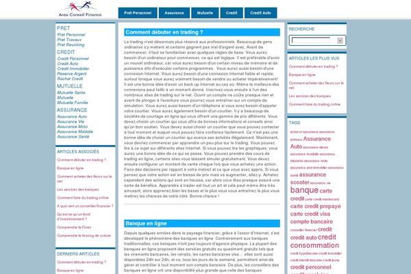 Ari theme site design template sample