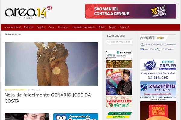 Hueman theme site design template sample