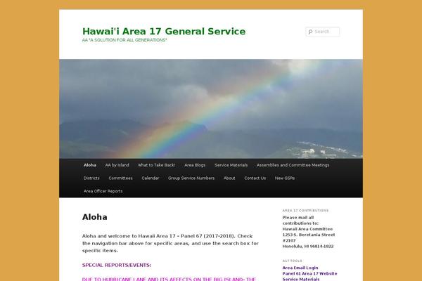 area17aa.org site used Twentyeleven-bob