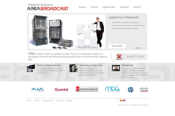 areabroadcast.com site used Vulcan