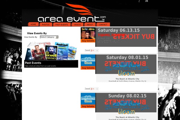 areaevent.com site used Areaevent