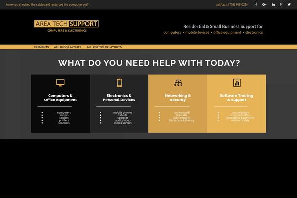 Infinite theme site design template sample