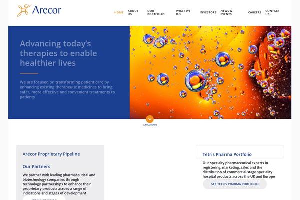 arecor.com site used Arecor