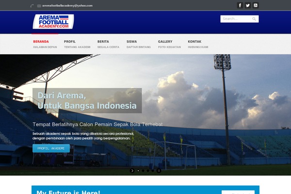 aremafootballacademy.com site used Arema