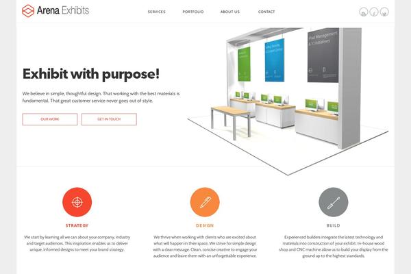 Arena theme site design template sample