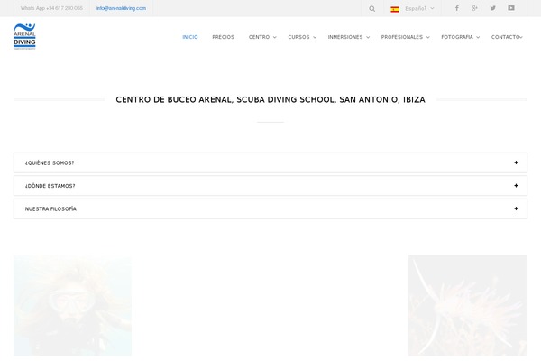 arenaldiving.com site used Arenaldiving