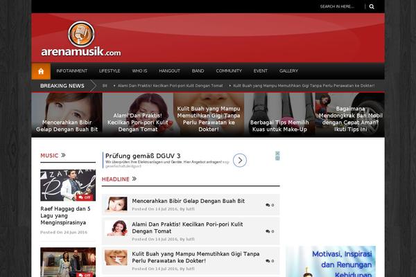 Site using WPFront Scroll Top plugin