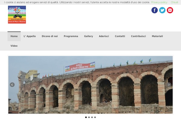 arenapacedisarmo.org site used ShootingStar