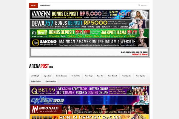 Newswire theme site design template sample