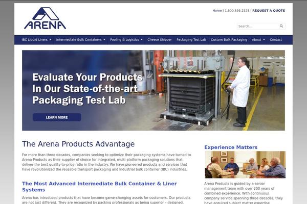 Arena theme site design template sample