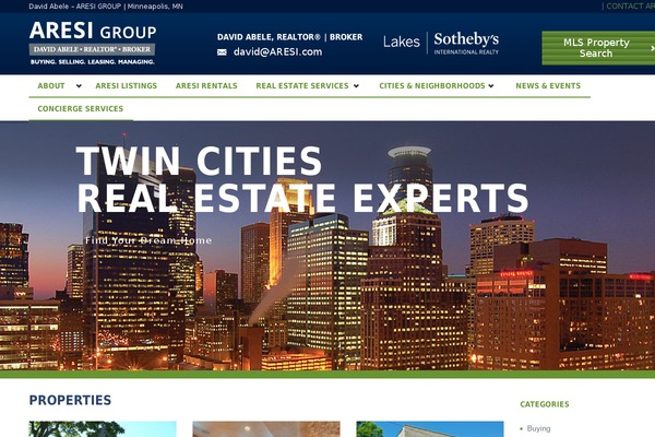 Realia theme site design template sample