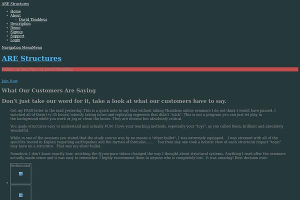 Vertex theme site design template sample