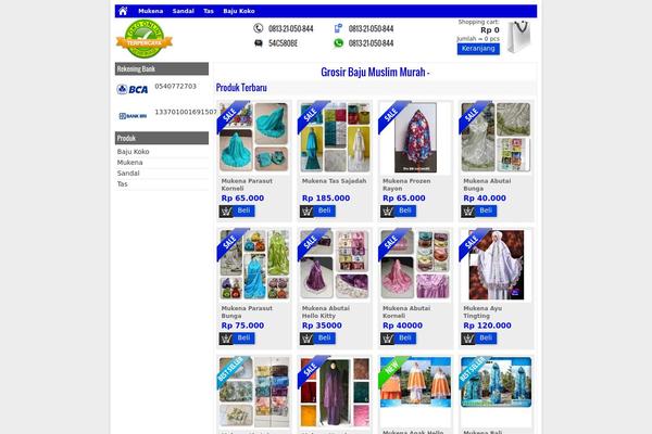 Minimarket theme site design template sample